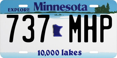 MN license plate 737MHP