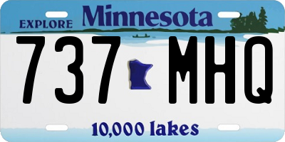 MN license plate 737MHQ