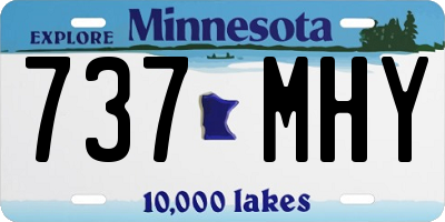 MN license plate 737MHY