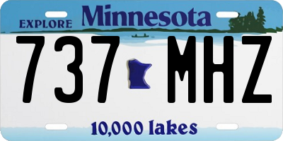 MN license plate 737MHZ