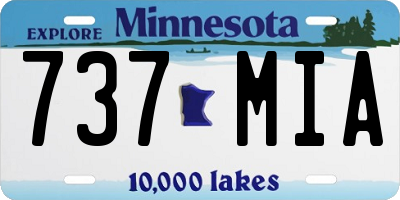 MN license plate 737MIA
