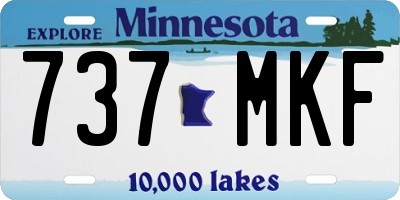 MN license plate 737MKF