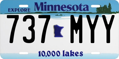 MN license plate 737MYY
