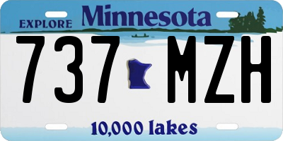 MN license plate 737MZH