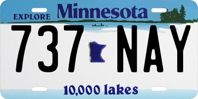 MN license plate 737NAY