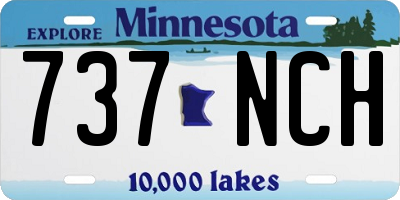 MN license plate 737NCH