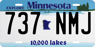 MN license plate 737NMJ