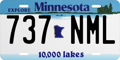 MN license plate 737NML