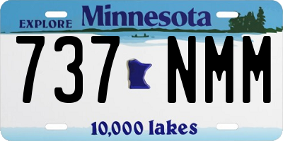 MN license plate 737NMM