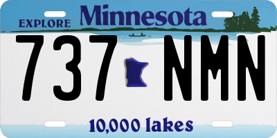 MN license plate 737NMN