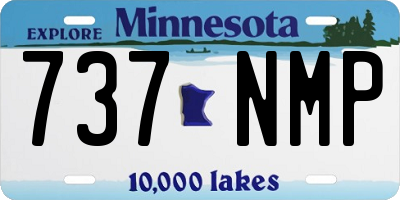 MN license plate 737NMP