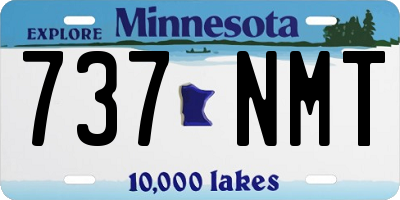MN license plate 737NMT