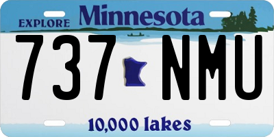 MN license plate 737NMU
