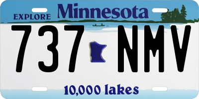 MN license plate 737NMV
