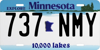MN license plate 737NMY