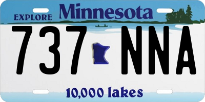 MN license plate 737NNA