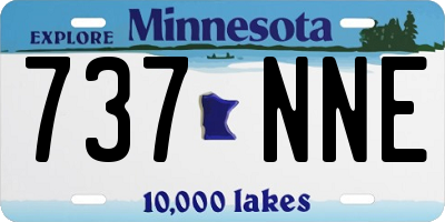 MN license plate 737NNE