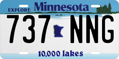 MN license plate 737NNG
