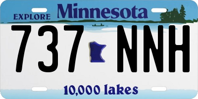 MN license plate 737NNH