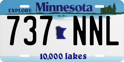 MN license plate 737NNL