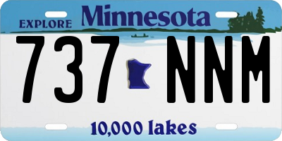 MN license plate 737NNM