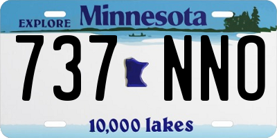 MN license plate 737NNO