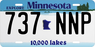 MN license plate 737NNP