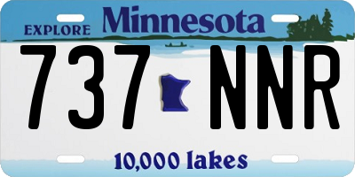 MN license plate 737NNR