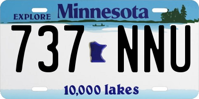 MN license plate 737NNU
