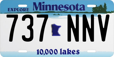 MN license plate 737NNV