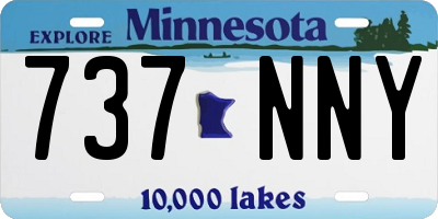 MN license plate 737NNY