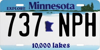 MN license plate 737NPH