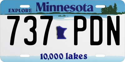MN license plate 737PDN