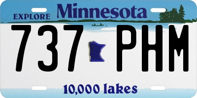 MN license plate 737PHM