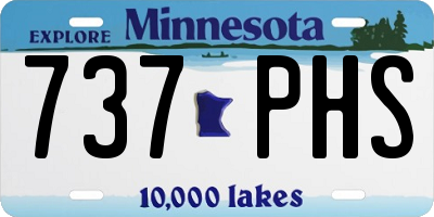 MN license plate 737PHS