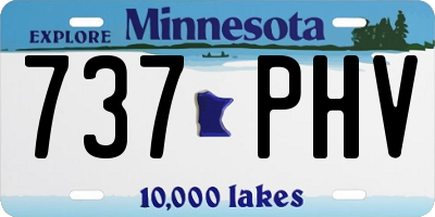 MN license plate 737PHV