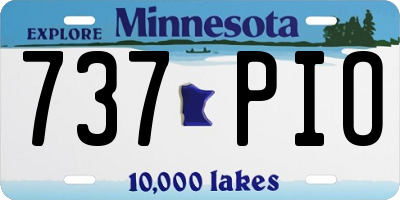 MN license plate 737PIO