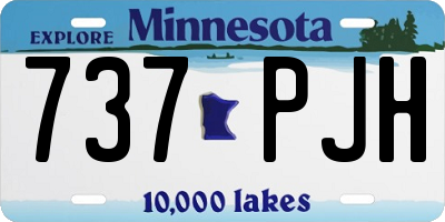 MN license plate 737PJH