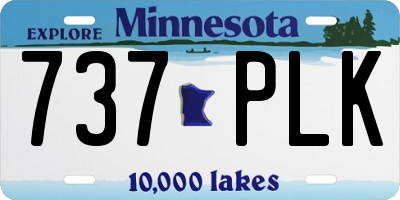 MN license plate 737PLK
