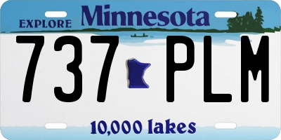 MN license plate 737PLM