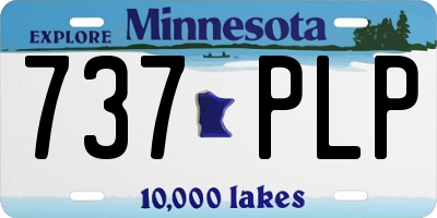 MN license plate 737PLP