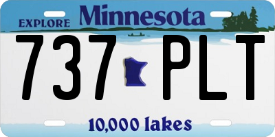 MN license plate 737PLT