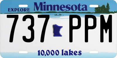 MN license plate 737PPM