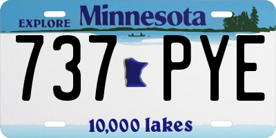 MN license plate 737PYE