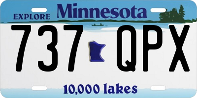 MN license plate 737QPX