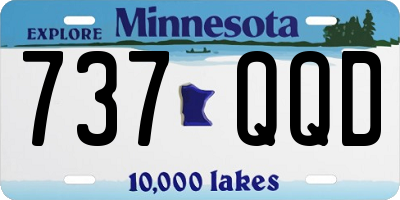 MN license plate 737QQD