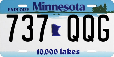 MN license plate 737QQG