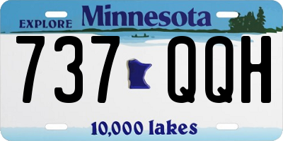 MN license plate 737QQH