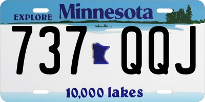 MN license plate 737QQJ