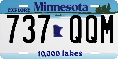 MN license plate 737QQM